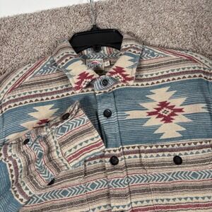 Faherty Brand Mens Movement Flannel North Star Valley Southwestern Shirt